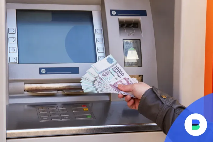 Készpénz ami egy CIB ATM-ből lett felvéve