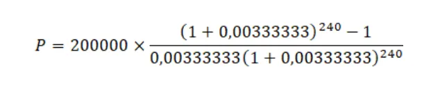 annuitás kiszámítása a majdani kifizetésre 4%-os hozamot feltételezve