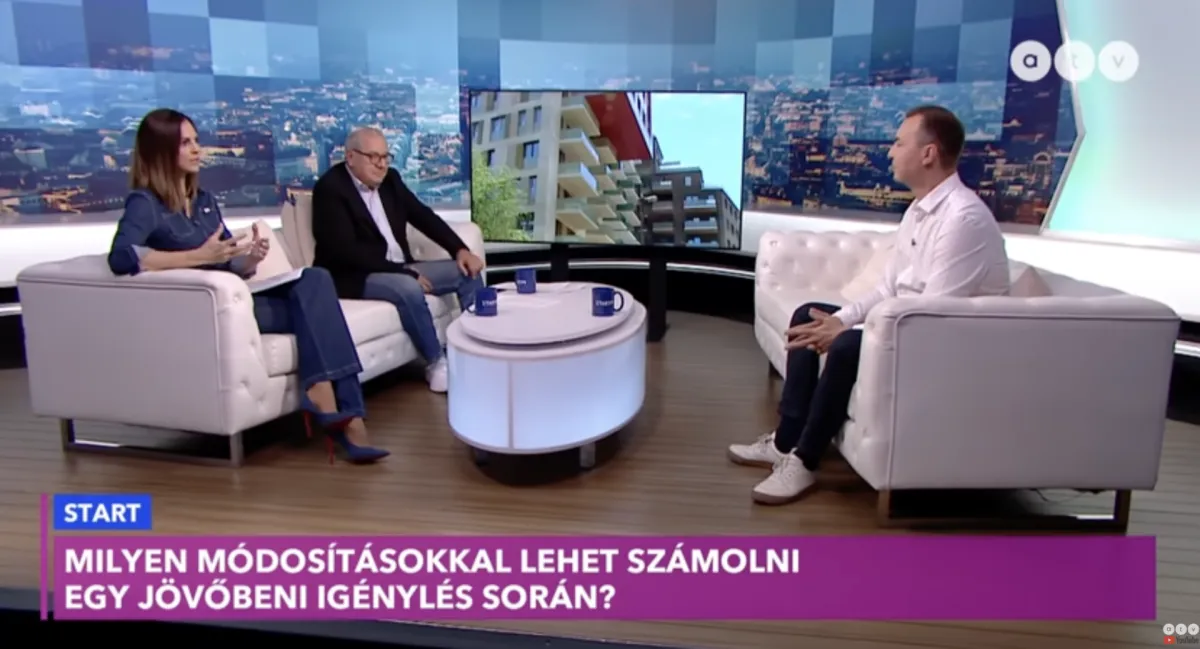 beszélgetés az atv stúdiójában