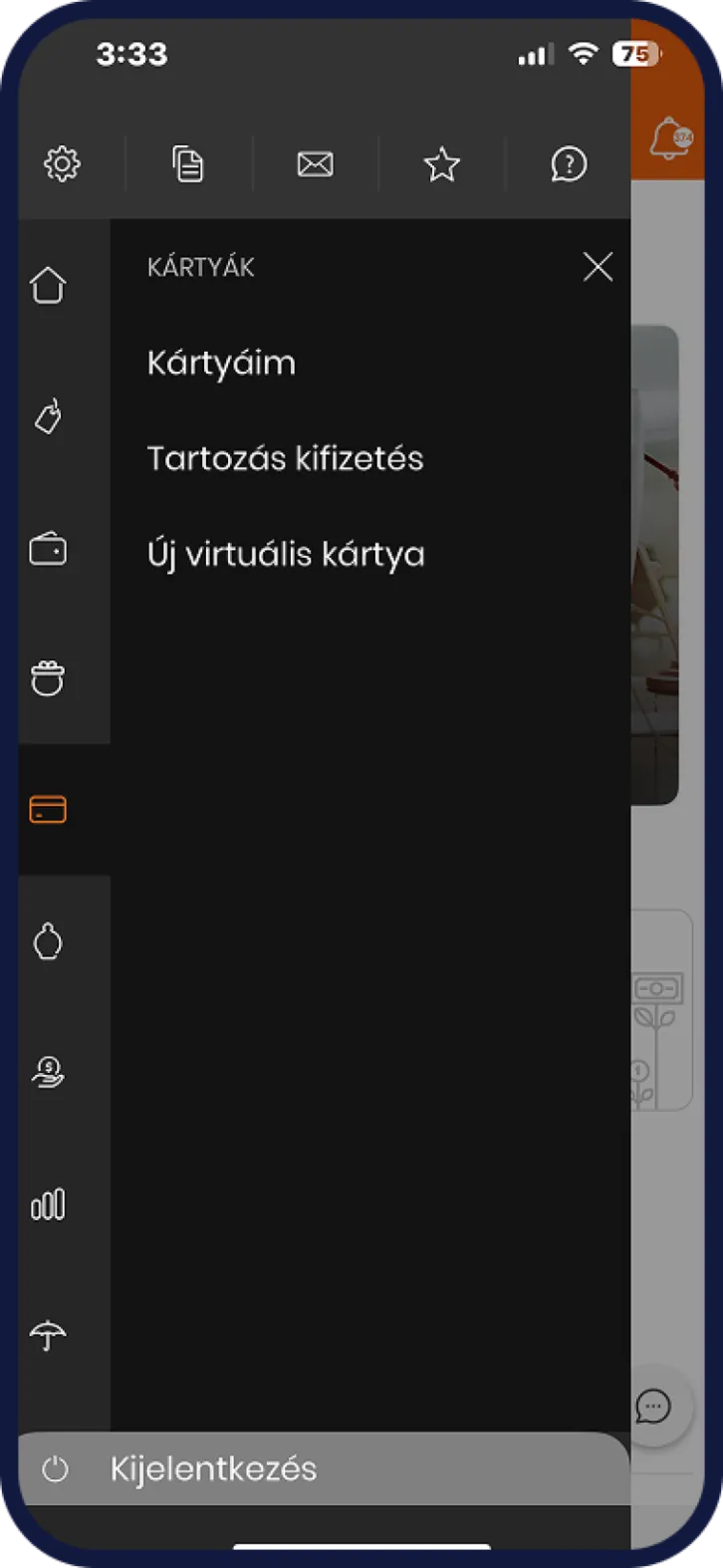 CIB számlacsomaghoz tartozó bankkártya