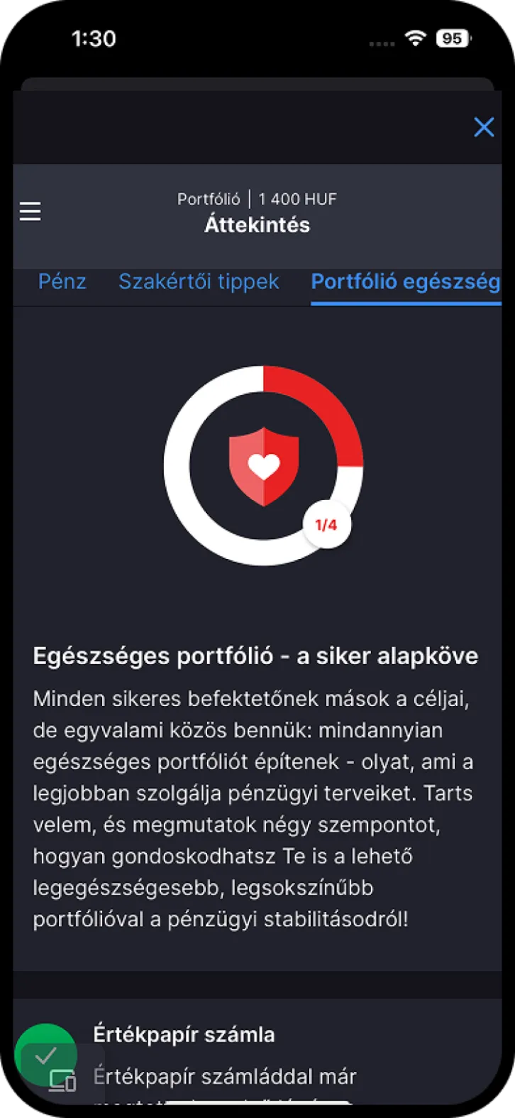 Erste George portfólió egészség