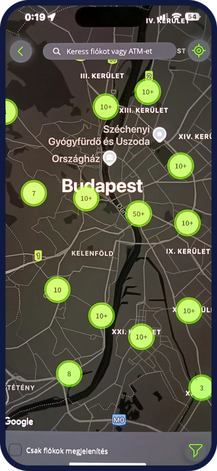 OTP mobilbank ATM kereső
