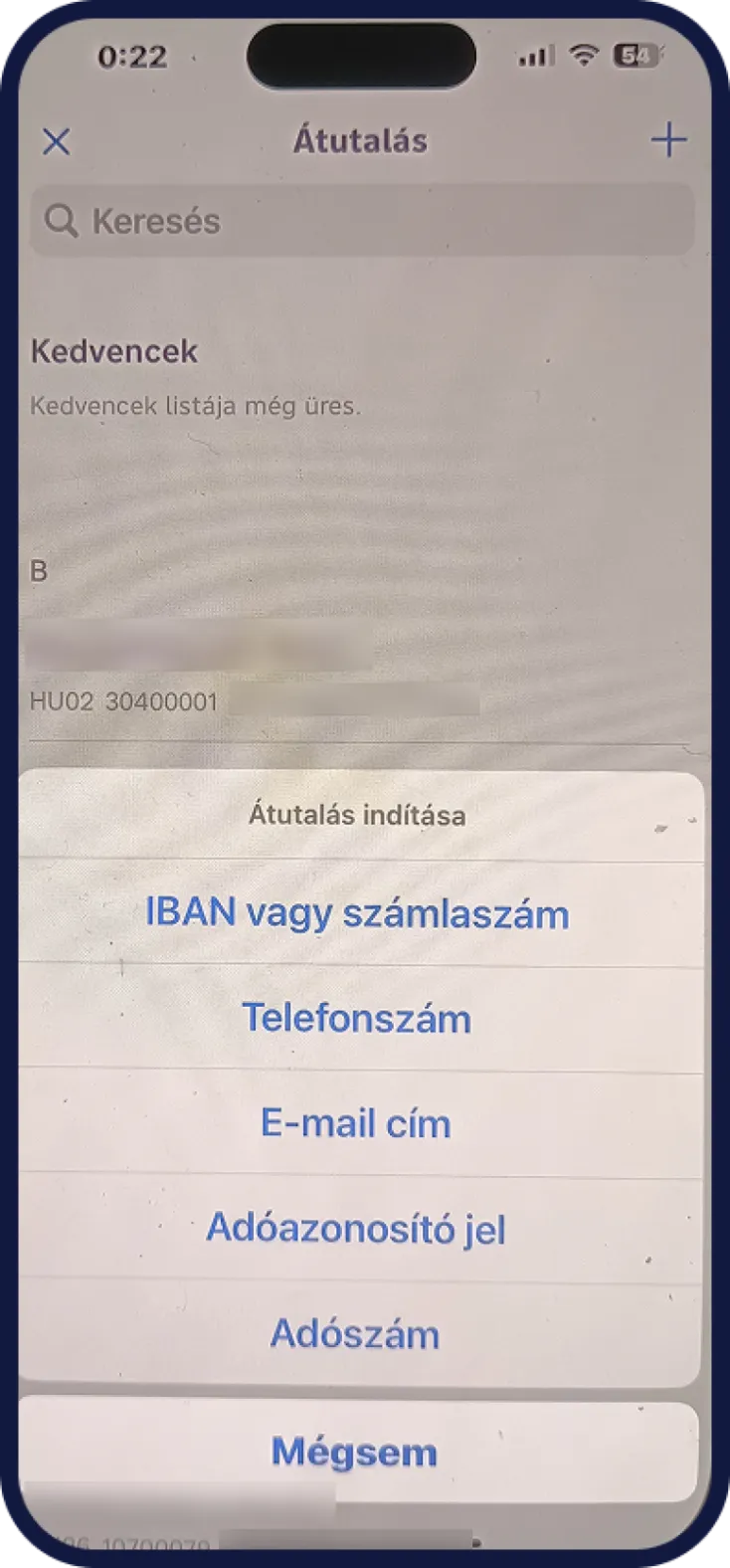 Raiffeisen számlacsomagról utalás indítása