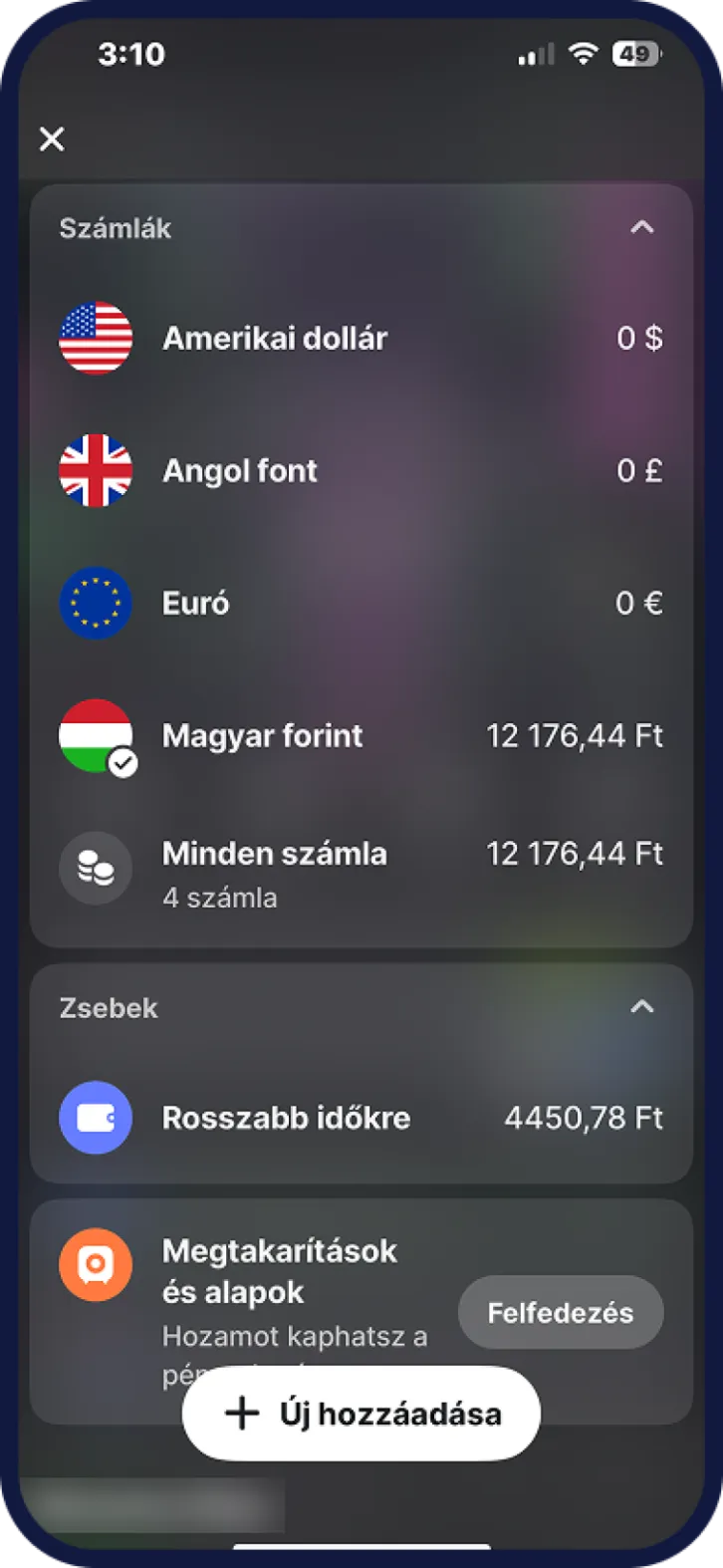 Revolut devizaszámlák