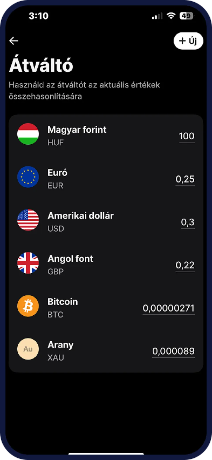 Revolut átváltó