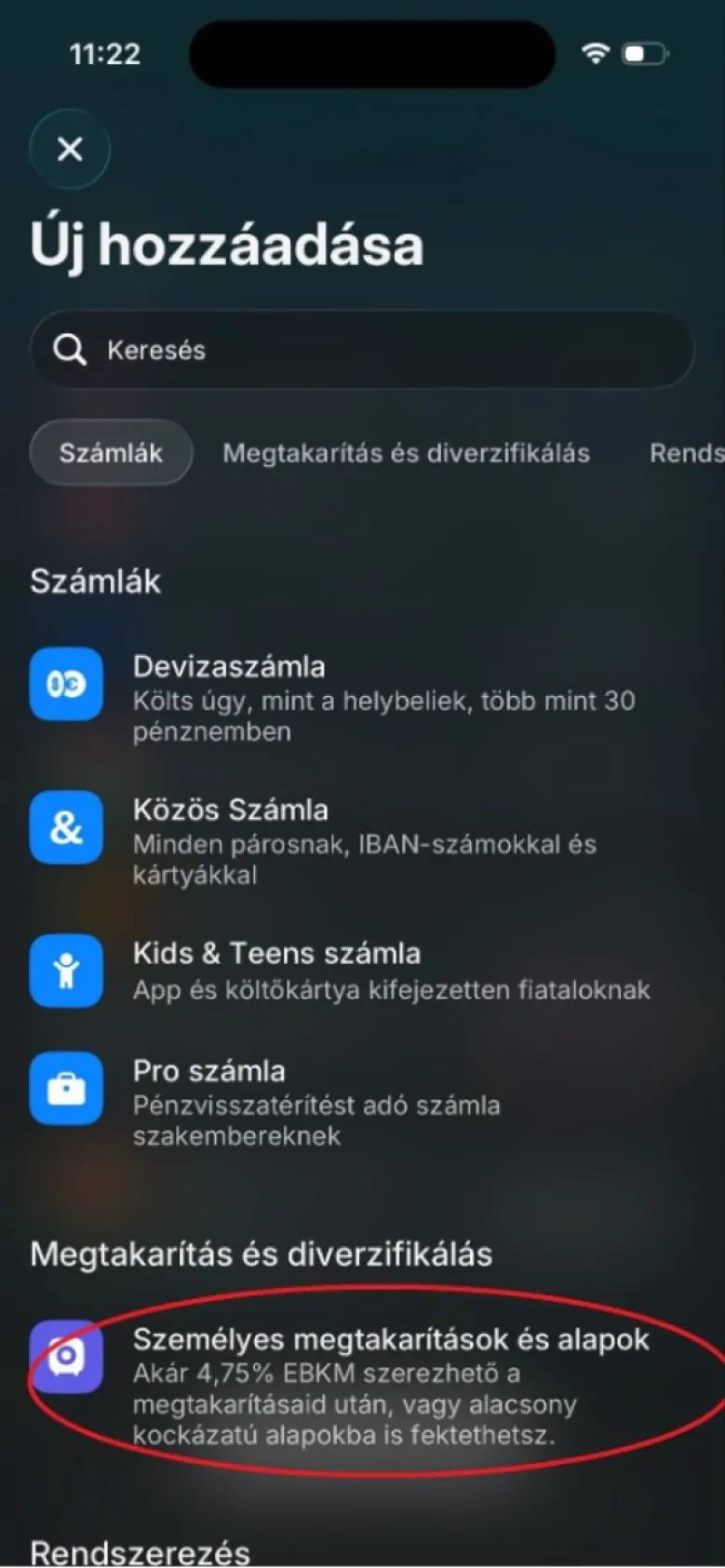 Revolut személyes megtakarítások